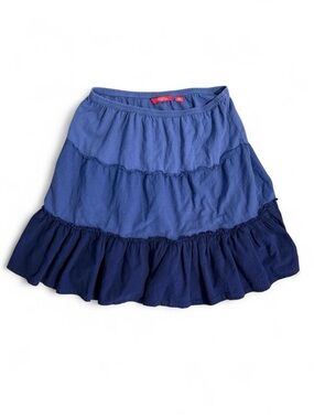 Zoey Beth blue & navy tiered ruffle skirt